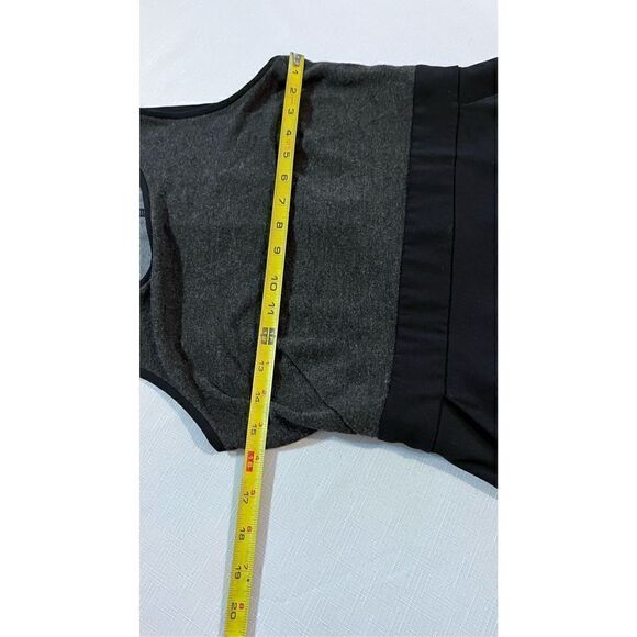 Ann Taylor LOFT Women's Sleeveless Zip Back A-Line Dress Black Gray SP Petite - Picture 6 of 10